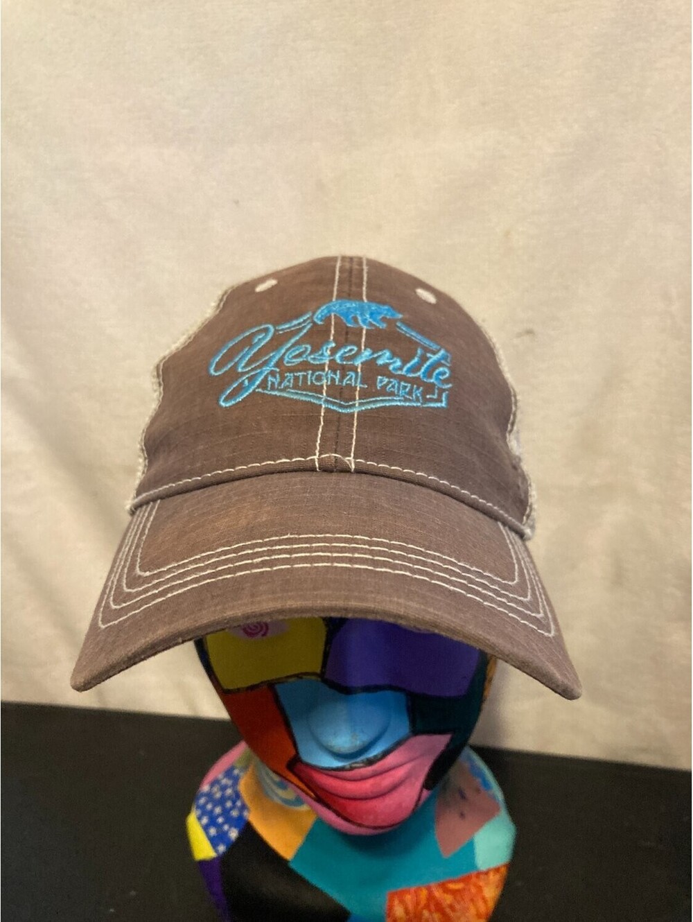 Prairie Mountain Yosemite National Park Trucker Hat Brown Ripstop Mesh Snapback